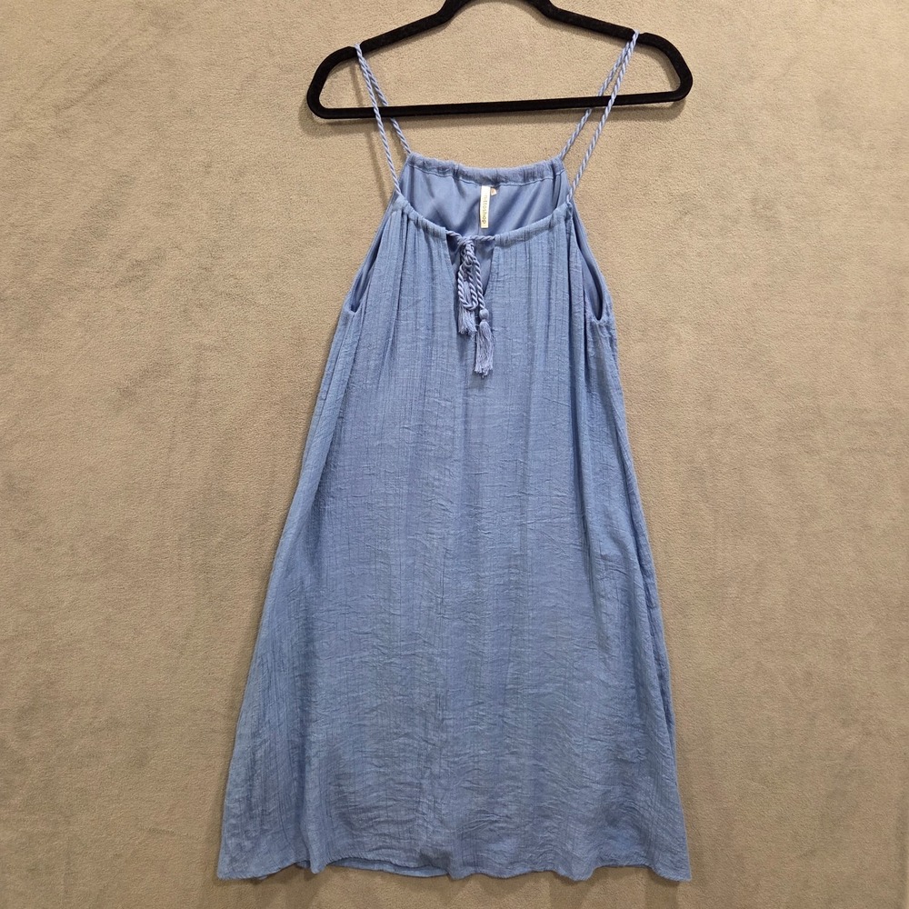 Mittoshop Peasant Summer Dress Women's Size Small Boho Hippie Tassle Lined Beach